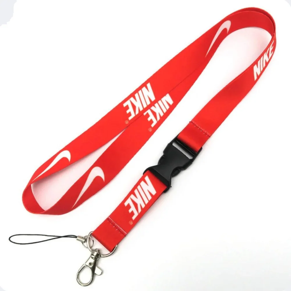 Red Nike Breakaway Lanyard 🔴 One Size Quick Release Key Chain ID Holder